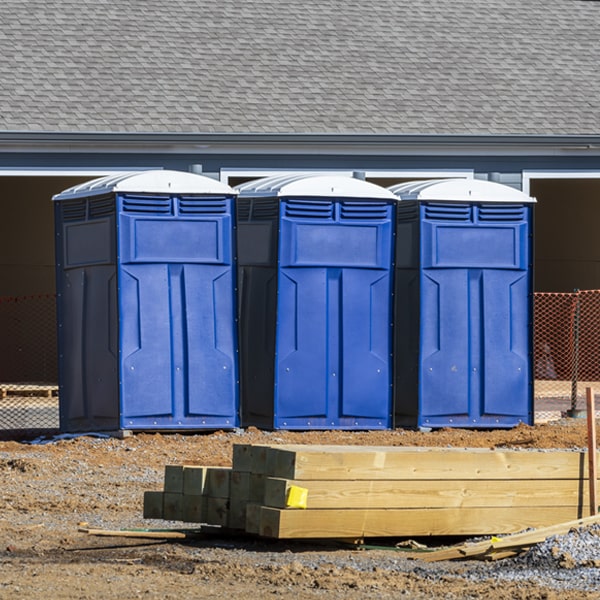 how can i report damages or issues with the porta potties during my rental period in West Chesterfield